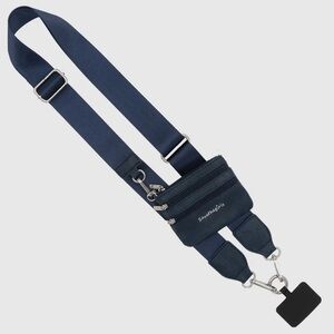 Navy Crossbody Phone Holder & Wallet